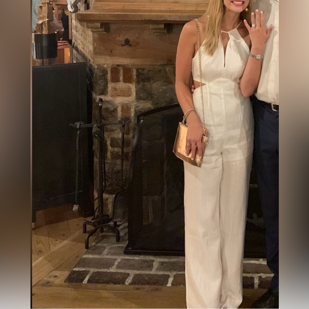 L’ATISTE by Amy White Jumpsuit with Cutouts